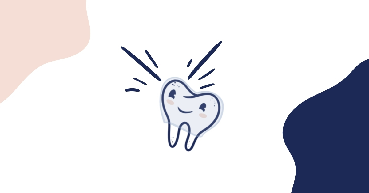 A happy, cartoon tooth with straight lines radiating around it, symbolizing a healthy, aligned smile after Invisalign treatment and how well Invisalign works to straighten crooked or misaligned teeth.